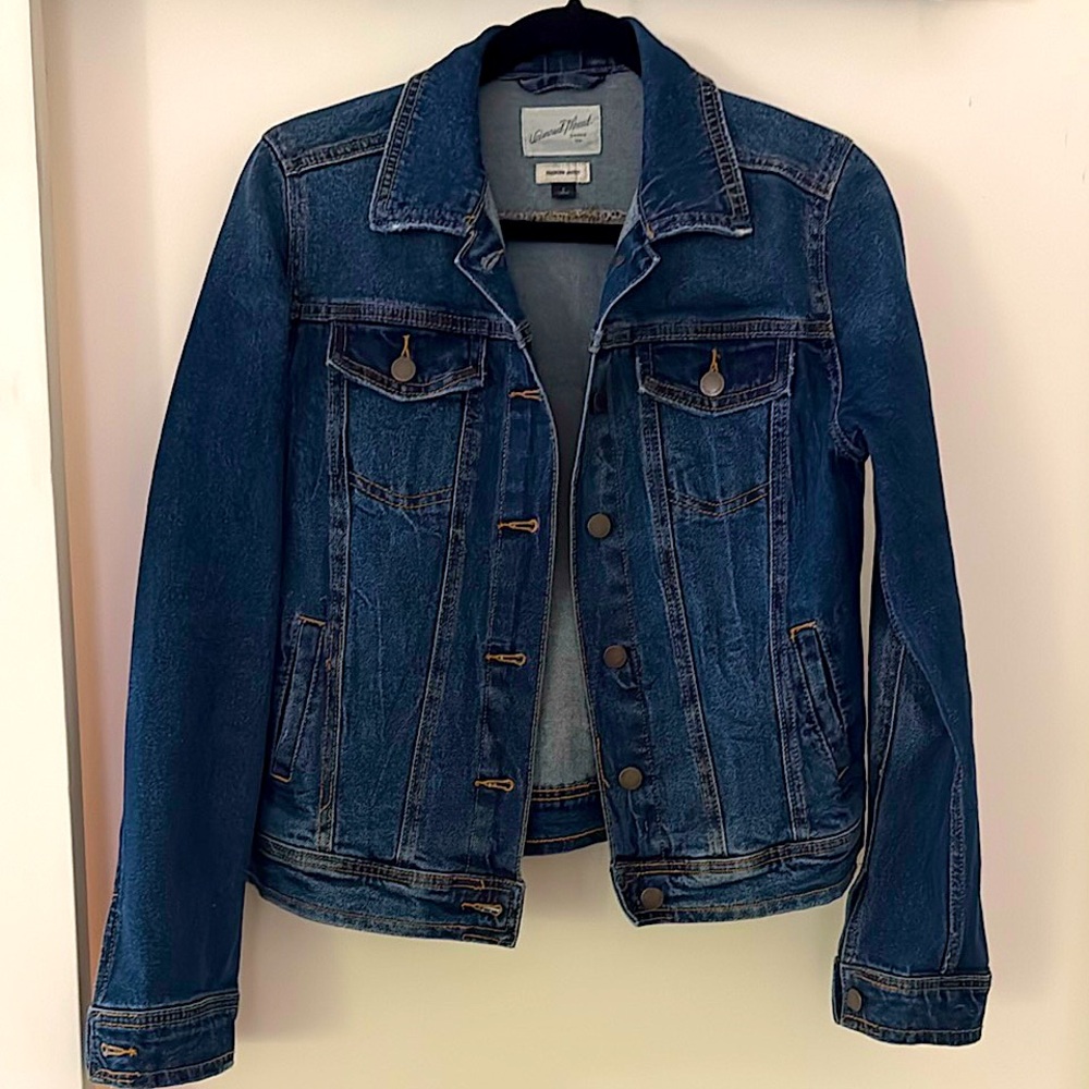 Universal Thread Freeborn Dark Wash Denim Jacket Small